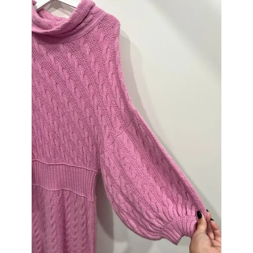 Free People Pink Sweater Dress - Picture 4 of 12